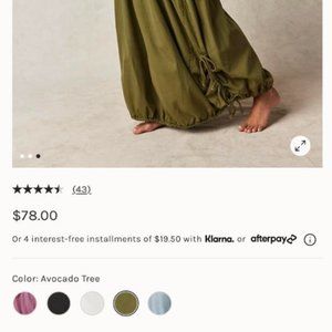 Free People Picture Perfect Parachute Skirt in Avocado Tree - Size Small